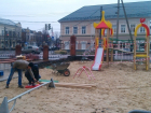 Предприниматель Борисоглебска подарил детям площадку