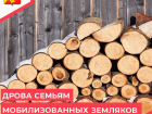  Семьи мобилизованных в Терновском районе снабжают бесплатными дровами