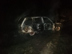 Минувшим вечером под Борисоглебском сгорел автомобиль