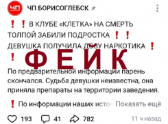 Фейк об убийстве парня на танцплощадке в Борисоглебске опровергли силовики