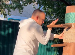 Избиение деревянного противника показал на видео глава администрации Терновского района