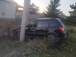 Пьяный водитель въехал в опору ЛЭП в селе под Борисоглебском