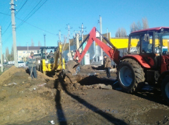 В Поворино оперативно ликвидировали крупный прорыв водопровода, оставивший жителей без воды