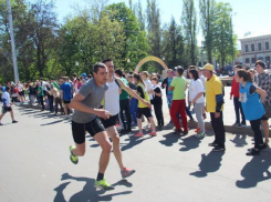 В честь Дня Победы в центре Борисоглебска провели эстафету