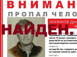 В Борисоглебске нашли пропавшего грибановского пенсионера, страдающего провалами памяти