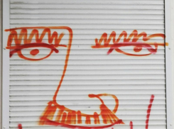 Усы Алексея Гордеева увековечили в граффити в Воронеже