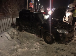 В Борисоглебске пьяный грибановец на Cadillac уничтожил Lada Granta в ДТП 