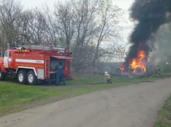  В Грибановском районе сгорел американский трактор 