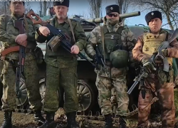 Борисоглебский атаман с пулеметом в руках поздравил всех с Рождеством