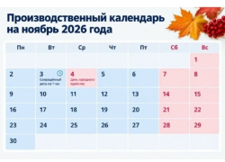 В ноябре жителей Воронежской области ждут 10 выходных и праздничных дней