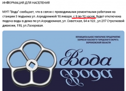 Администрация Борисоглебска сообщила населению об отключении воды за полчаса до самого отключения