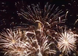 Праздничный фейерверк в День рождения Борисоглебска показали с высоты птичьего полета