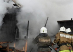 В Терновском районе сгорела баня