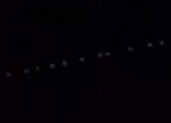 Спутники Starlink сняли на видео в небе над Грибановским районом