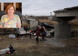 Сразу после обрушения моста в Терновском районе на место происшествия выехала Ирина Белова