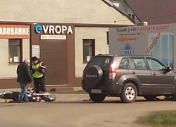 На улице Пешкова г. Борисоглебска сбили мотоциклиста