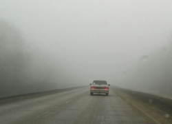 Внимание, борисоглебские автолюбители! Густой туман на трассе!