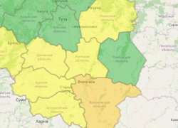 В Воронежской области установился оранжевый уровень опасности