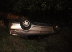 Опрокидывание автомобиля от первого лица сняли на трассе «Курск – Борисоглебск»