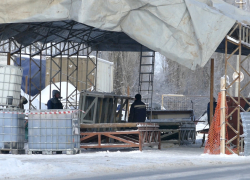 Ремонту канализационного коллектора в Борисоглебске помешали морозы