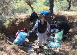 Борисоглебская «Служба Добровольцев» провела уборку за Чигораком