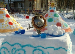 Детские сады Борисоглебска удивили членов жюри конкурса «Лучший снежный городок» 