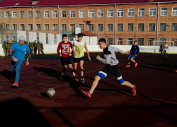 Футбольным матчем отметили юбилей в Борисоглебском  кадетском корпусе