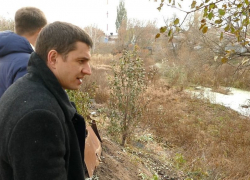 Канализационная река на окраине Борисоглебска 