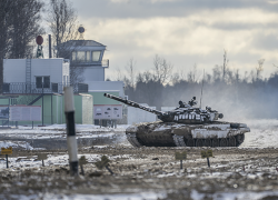 Зимние танковые занятия прошли на полигонах Воронежской области 