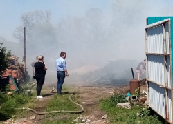 В селе под Борисоглебском погорела лесопилка 