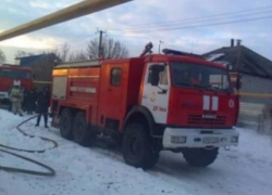 В Борисоглебске произошел большой пожар