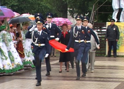 День города в Борисоглебске открывали под проливным дождем