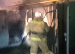 В  Борисоглебске сгорел "Фольксваген"