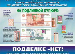 Остерегайтесь подделок: в Воронежской области участились случаи сбыта фальшивых денежных купюр