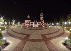 Как выглядит обновленная  Старособорная площадь  Борисоглебска в вечернее время