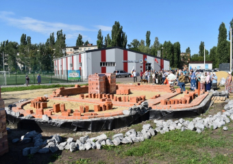  В День ВДВ на месте будущего храма у сквера «Феникс» г. Борисоглебска прошел молебен