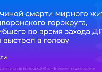 Командира терробороны убили в Черноземье украинские диверсанты 
