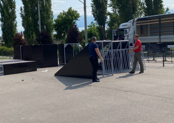Суперплощадку для скейтеров и велосипедистов устанавливают в Борисоглебске