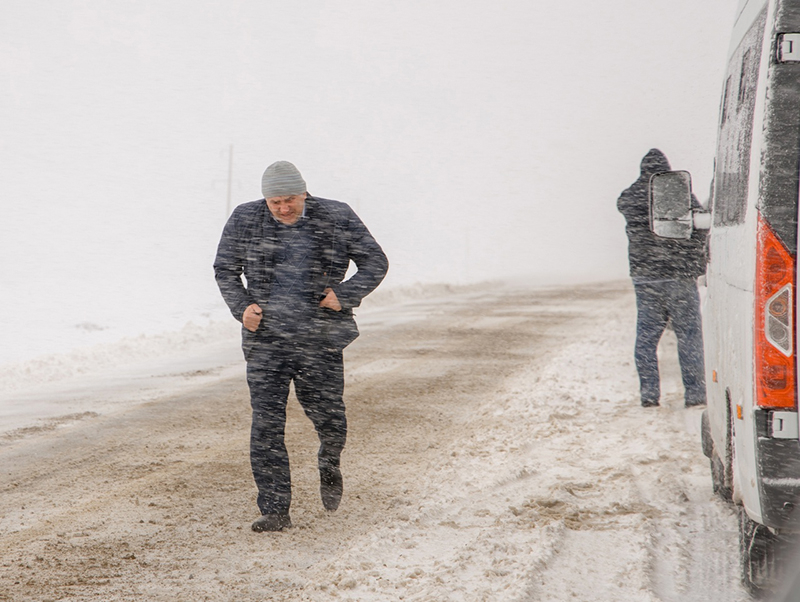 На границах Воронежской области прошел мощный снежный циклон