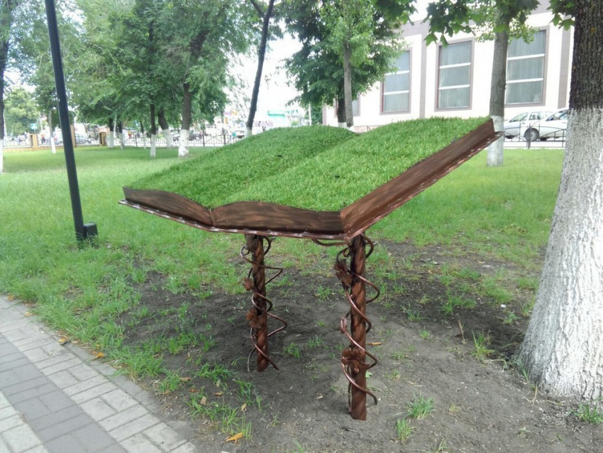  «Зеленая книга». В Борисоглебске появился новый арт-объект для практического применения.