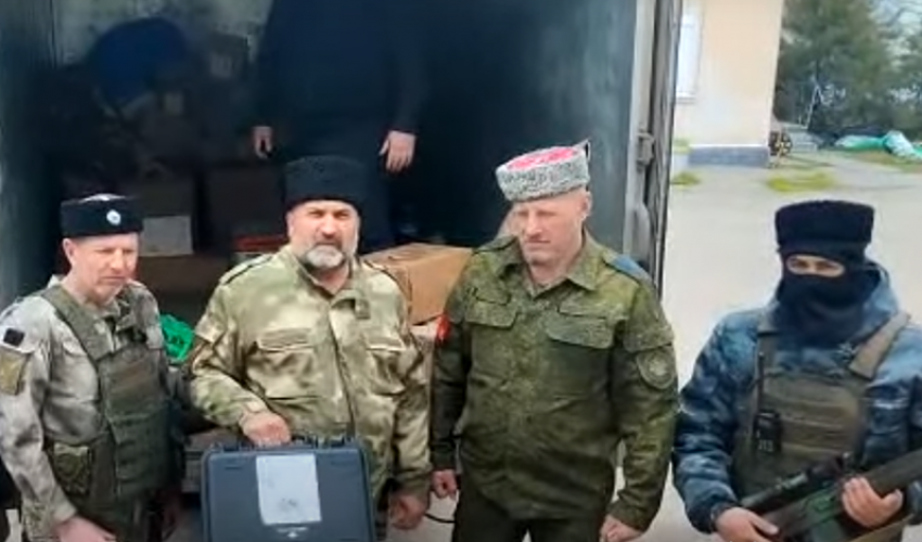 Казаки из штурмового отряда «Таврида» поблагодарили жителей Борисоглебска 