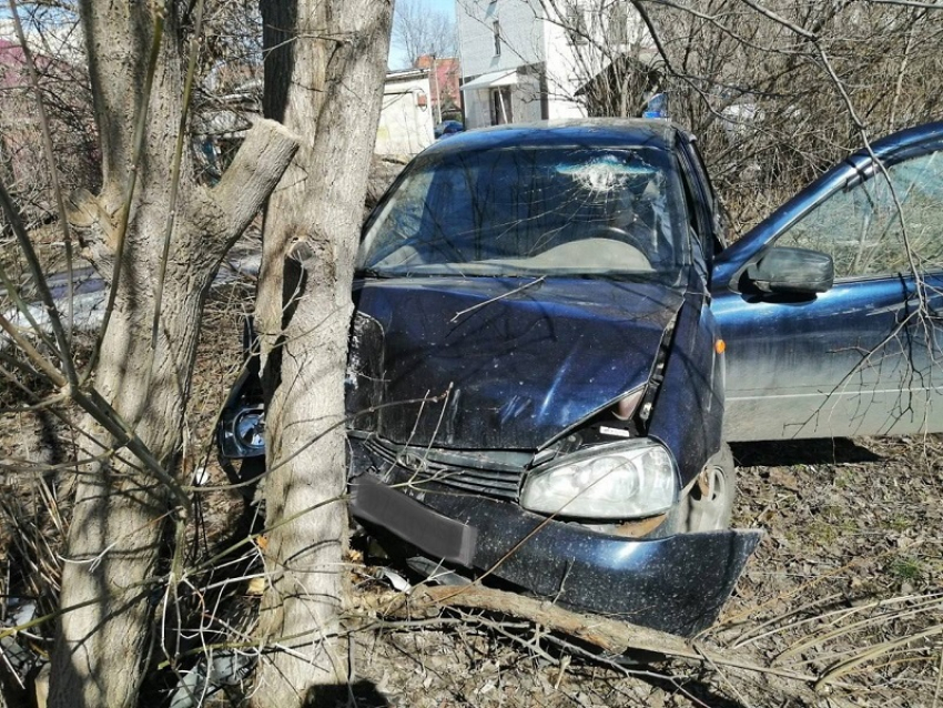 В Борисоглебске автомобиль врезался в дерево. Водитель погиб