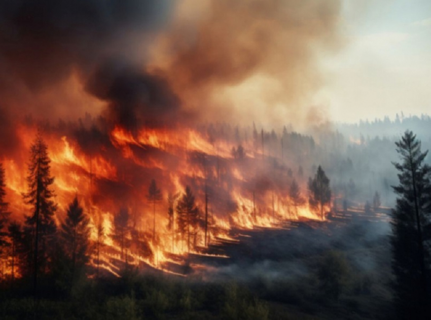 В августе Воронежская область оказалась в красной зоне пожарной опасности