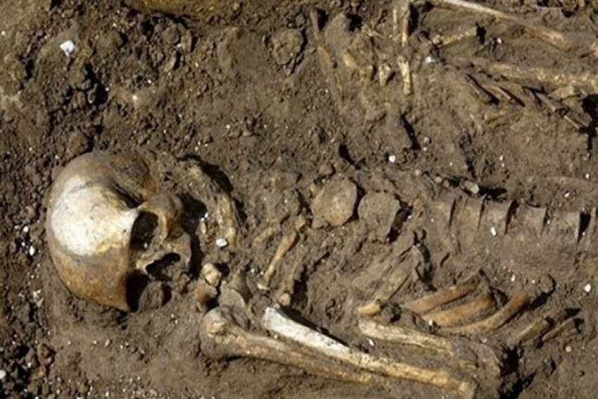 В Нижнем Карачане при строительстве водопровода нашли человеческие кости