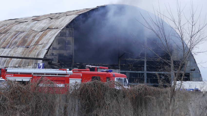 Пожар на металлобазе г. Борисоглебска тушили в течение часа