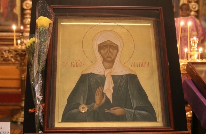 В кафедральный собор Борисоглебска прибыла икона Матроны Московской