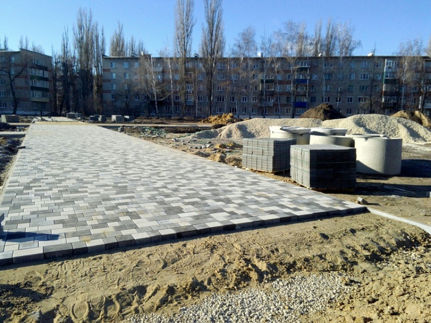 В Борисоглебске полным ходом идет строительство нового парка в Северном микрорайоне