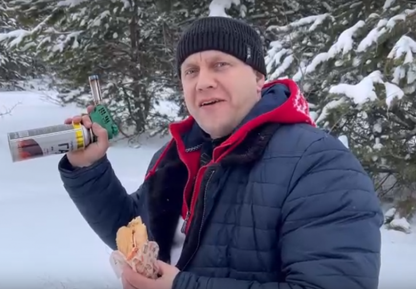 Акробатика, снежные горки и гамбургер на природе: глава Терновского района показал, как проводит выходные