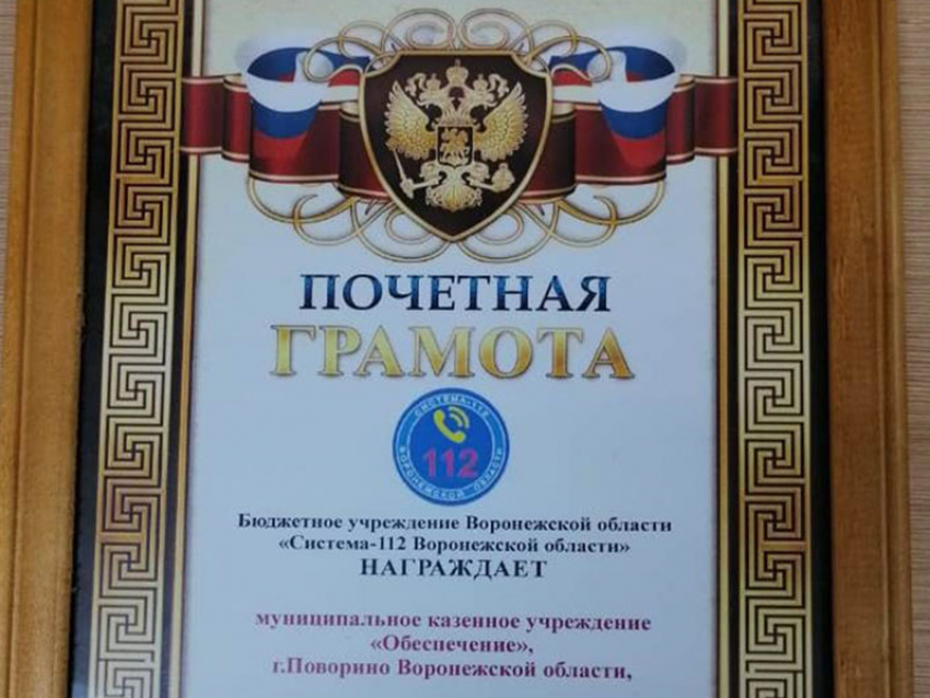 Борисоглебская система-112 уступила Поворино и Таловой