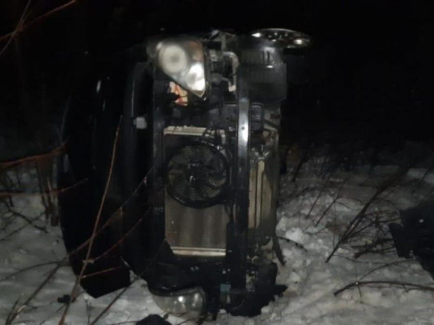 Микроавтобус с 7 пассажирами перевернулся на трассе в Грибановском районе